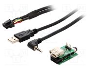 USB/AUX adapter; Nissan; Nissan Pulsar 2014-> PER.PIC.