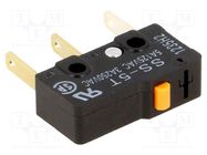 Microswitch SNAP ACTION; 5A/125VAC; without lever; SPDT; ON-(ON) OMRON Electronic Components