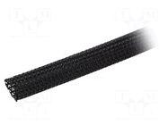 Braid; ØBraid : 9.5mm; polyester; black; -70÷125°C; UL94V-0 ALPHA WIRE