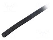 Braid; ØBraid : 9.5mm; polyester; black; -70÷125°C; UL94V-0 ALPHA WIRE