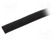 Polyester braid; ØBraid : 12.7mm; polyester; black; -70÷125°C ALPHA WIRE