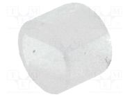 Spacer sleeve; LED; Øout: 4mm; ØLED: 3mm; L: 3mm; natural; UL94V-2 FIX&FASTEN