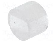 Spacer sleeve; LED; Øout: 4mm; ØLED: 3mm; L: 3mm; natural; UL94V-2 FIX&FASTEN