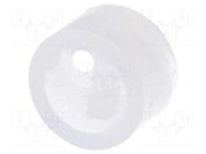 Spacer sleeve; LED; Øout: 5mm; ØLED: 5mm; L: 3mm; natural; UL94V-2 FIX&FASTEN