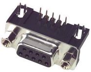 D SUB CONNECTOR, STANDARD, 9 POSITION, RECEPTACLE