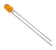 LED, 3MM, YELLOW, 2.2MCD, 585NM