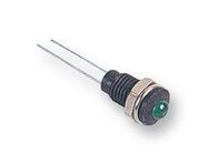 LED PANEL INDICATOR, GRN, 6.1MM, 2.1VDC