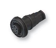 CIRCULAR CONNECTOR, RCPT, 4POS, SCREW