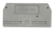 END PLATE, 4MM, GREY