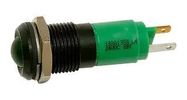 LED INDICATOR, 24VDC, BLK, GREEN