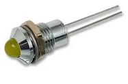 LED INDICATOR, 5MM, YELLOW