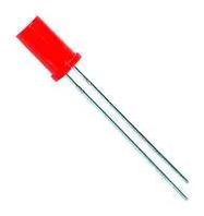 LED, FLAT TOP, 5MM, HE-RED