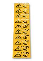 LABEL, 110VAC, CARD OF 10