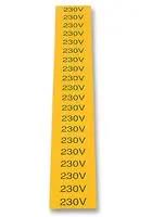 LABEL, 230V, CARD OF 20