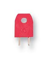 PLUG, SHORTING, 0.2", RED