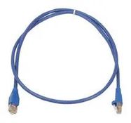PATCH LEAD, CAT5E, UTP, BLUE, 0.5M