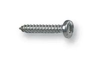 SCREW, POZI PAN, STEEL, BZP, #4X3/8