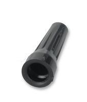 STRAIN RELIEF, 7MM, BLACK, THERMOPLASTIC