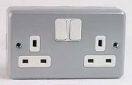 SOCKET, SURFACE, 13A, 2GANG