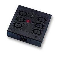 POWER OUTLET STRIP, 10A/250VAC, 6 OUTLET