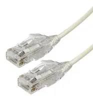 ENET CORD, C6, RJ45 PLUG-RJ45 PLUG, 0.5M