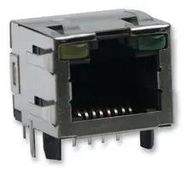 MODULAR, JACK, THT, R/A, LED, RJ45, 8P8C