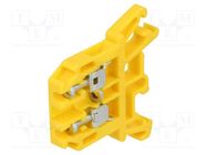 Splice terminal: rail; 0.5÷2.5mm2; ways: 1; terminals: 2; yellow POKÓJ