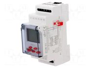 Programmable time switch; Range: 1 year; SPDT; 230VAC; PIN: 5; IP20 ZAMEL