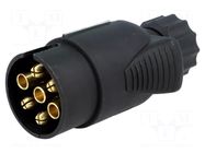 Connector: automotive; plug; PIN: 7; for cable; screw terminal TESAT