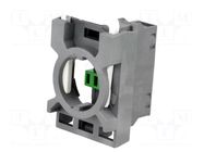 Contact block; 22mm; front fixing; Contacts: NO ABB