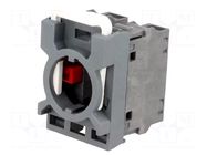 Contact block; 22mm; front fixing; Contacts: NC ABB
