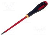 Screwdriver; insulated; slot; 5,5x1,0mm; Blade length: 125mm BAHCO