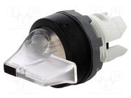 Switch: rotary; 22mm; Stabl.pos: 2; transparent; MLB-1; IP66; Pos: 2 ABB