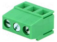 Connector: PCB terminal block; terminal; 15A; 300V; angled 90° ADAM TECH