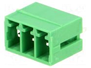 Pluggable terminal block; 3.5mm; ways: 3; straight; socket; male ADAM TECH