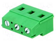 Connector: PCB terminal block; terminal; 16A; 300V; angled 90° ADAM TECH