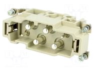 Connector: HDC; contact insert; male; 16A,80A; 400V,830V; size 16B HARTING