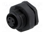 Connector: M12; socket; PIN: 3; female; A code-DeviceNet / CANopen AMPHENOL LTW