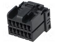 Connector: wire-board; plug; female; .040 MULTILOCK; PIN: 12; black TE Connectivity