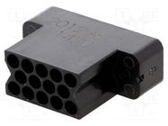 Connector: rectangular; AMP M Series; plug; female; w/o contacts TE Connectivity