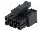 Plug; wire-board; female; Micro MATE-N-LOK; 3mm; PIN: 8; for cable TE Connectivity