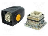 Connector: HDC; male + female; plug + socket,complete set; PIN: 5 HARTING