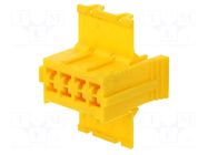 Connector: wire-wire/PCB; tachograph; plug; female; Junior Timer TE Connectivity