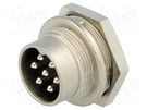 Connector: M16; socket; male; soldering; PIN: 7; 5A; 300V; IP40; C091A AMPHENOL