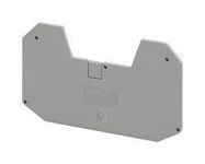 END COVER, 90.6 X 2.2 X 51.4MM, GREY