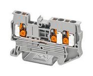 TERMINAL BLOCK, DIN RAIL, 3POS, 12AWG