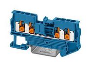 TERMINAL BLOCK, DIN RAIL, 4POS, 12AWG