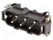 Connector: HDC; contact insert; male; CP RY; PIN: 6; 6+PE; 35A; 600V 