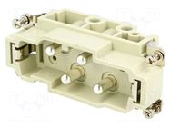 Connector: HDC; contact insert; male; CX; PIN: 4; 80A; 600V; 4+PE ILME