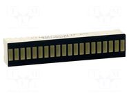 Display: LED; bargraph; yellow; 1.9÷9mcd; 50.7x10.16mm KINGBRIGHT ELECTRONIC